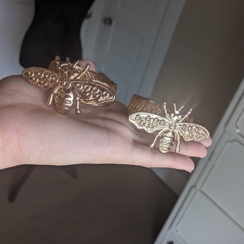 Gold Bee curtain holders